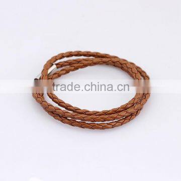 Fashion Bracelet, Leather Cord Alloy Bracelet, PTDB135