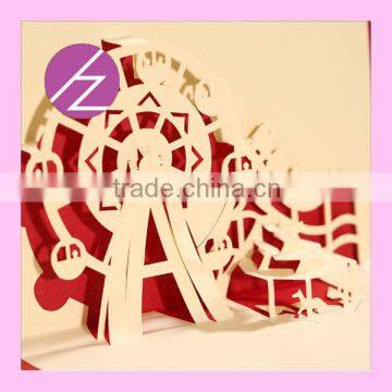 Creative Design 3D Amusement Park Invitation Party Card Greeting Card 3D-27