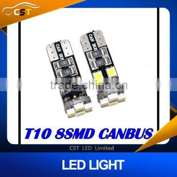 canbus T10 8 SMD 3528 LED Canbus No OBC Error 194 168 W5W T10 8SMD LED Interior Instrument Light bulb lamp White