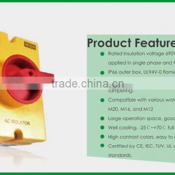 AC Isolator Switch Enclosure IP66 PV Solar 690V 20A-80A 4pole photo-4