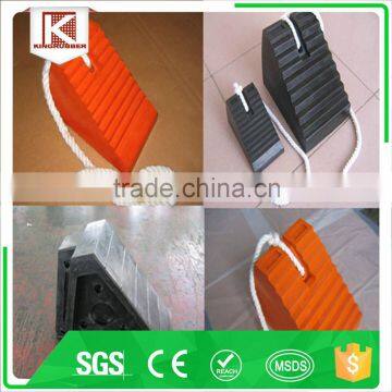 rubber car wheel chocks/rubber wheel chock with handle Trade Assurance