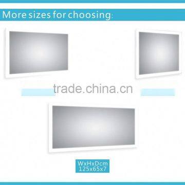 China bathroom accessory UL CE touch switch led backlit bathroom mirror