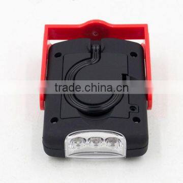 Powerful Rotating Magnetic 3LED + 3W COB Work Light With Hook photo-4