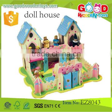 preschool diy doll house toys mini doll house model doll house toys