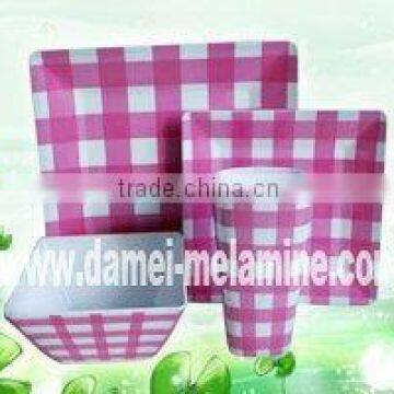 4 pcs melamine dinner sets