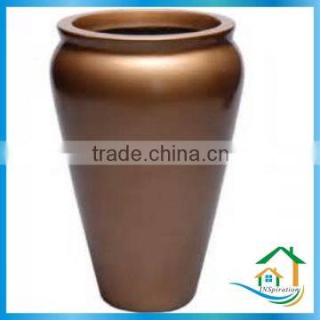 FRP Decorative bronze planter
