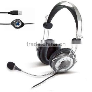 Excellent Sound Quality USB PC Headphone USB-02MV