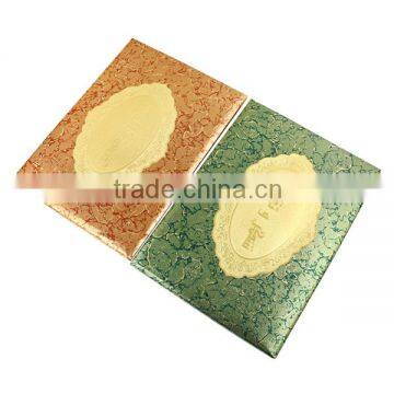 Fashion design different pattern gold printing colorful a4 file certificate holder of orign form