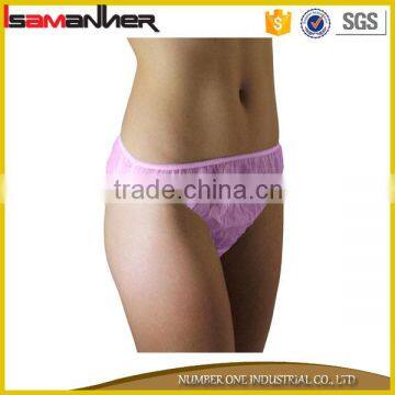 Outdoor travelling low waist non woven eco disposable panties for women