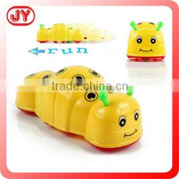 Funny caterpillar design plastic pull string toys