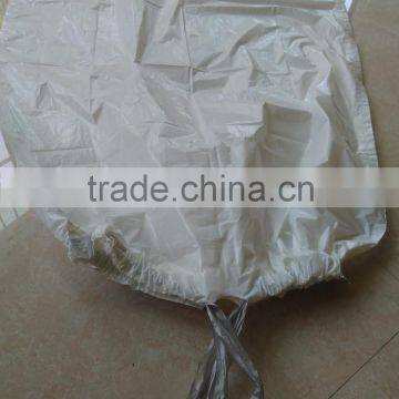 White drawstring trash garbage bags