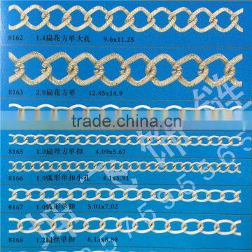 single chain,jewelry basic chain,necklace chain,iron chain,flat chain,flat basic chain