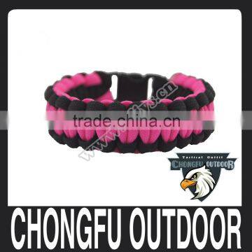 Outdoor camping equipment survival 7 inner core 4mm survival paracord bracelet