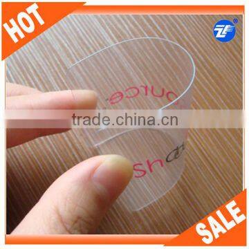 High quality CR80 CMYK Printing pvc transparent business card