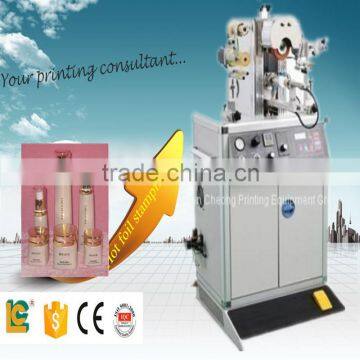 Dongguan Irregular Shape of Hot Stamping Machine TBD-G for perfume bottle and the bottles' cap