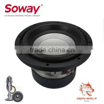 SW10-88 4ohm 10inch 3000W Powerful Car Subwoofer, 3.5" V/c Silver Paper Cone Woofer