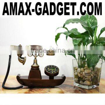tel-6711905 retro telephone Stylish home wooden antique telephone