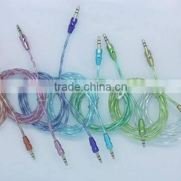 Manufacture Audio/DC3.5m to DC3.5mm Transparent Cable