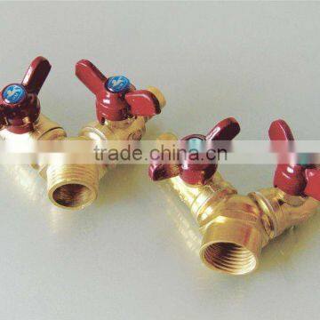 brass butterfly handle gas ball valve