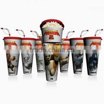 All in one snacking and drinking movie display cup