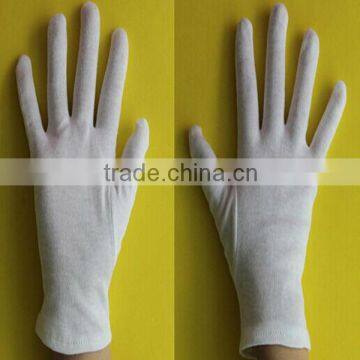 Popular white gloves cotton embroidered