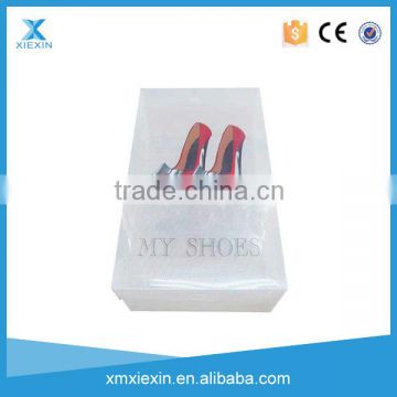 2015 hot sell plastic PP shoe box,custom best sell clear shoe box wholesale