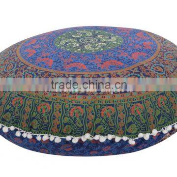 Large Floor Cushions Indian Outdoor Pillow Cover Decorative Throw Pillows Pom Pom Roundie Boho Cushion Cover