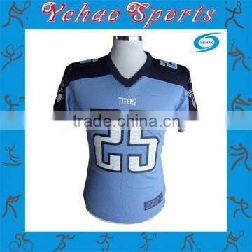 Manufacturer custom made dry-fit American football jersey sublimated number