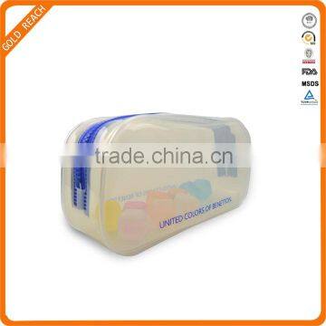 2016 high quality soft pvc cosmetic zipper pouch