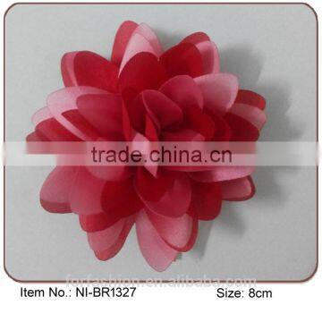 silk flower fresh cut flower for fashion girl's dress artificial flower brooch pin