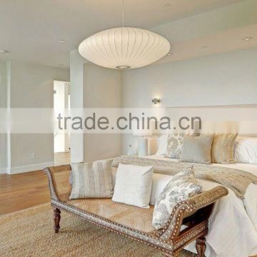 White Natural Silk Saucer Lamp UL Lighting for Interior Decorative