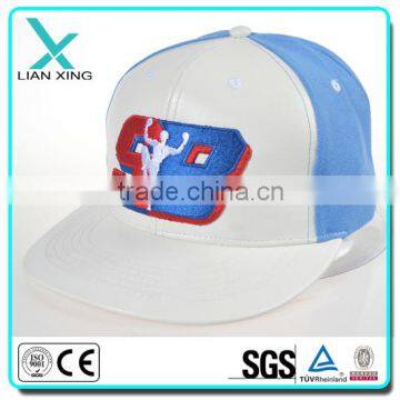 custom 3d embroidery snapback caps high quality 6 panel PU snapback caps