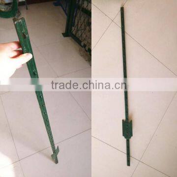 factory direct powder coated or bitumen coated t bar fence post (customized)