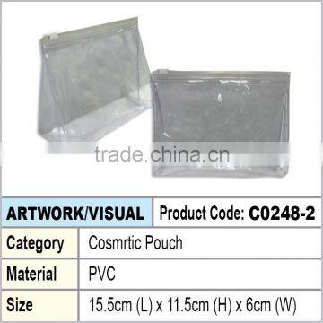 cosmetic pouch (transparent pvc)