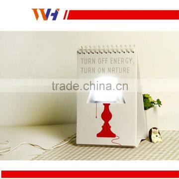 Page by Page Turn Fashionable Calendar USB Led Lamp photo-3
