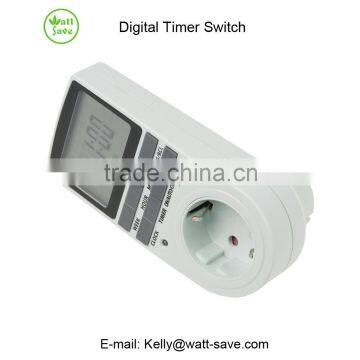 Programmable Digital Timer Switch Europe Plug 16A 3680W photo-5