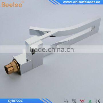 Beelee QH0722C Chrome Finish Single Handle Single Hole Bathroom Waterfall Basin Mixer Vessel Faucet Tap photo-4