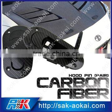 Carbon fiber Car Key Locking Kit bonnet pin with lock