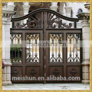 wrought aluminum entrance gate design 2016 from jinan factory