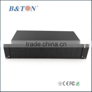 fiber media converter 2u 14slot rack mount chassis