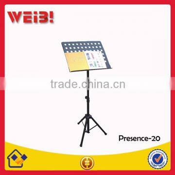 Black Adjustable Plastic Music Stand