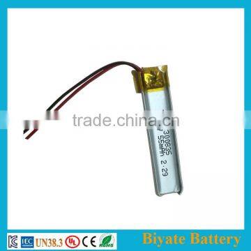3.7volt Lithium Battery 55mAh Smart Watch Lithium Polymer Battery With Lipo Battery Bms photo-5