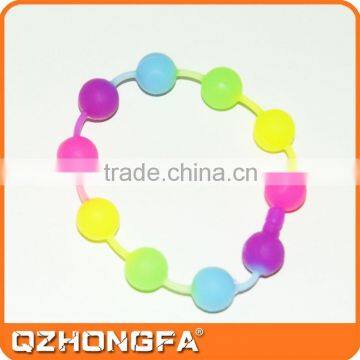 Round Beads Shaped New Design Colorful Silicone Wristband