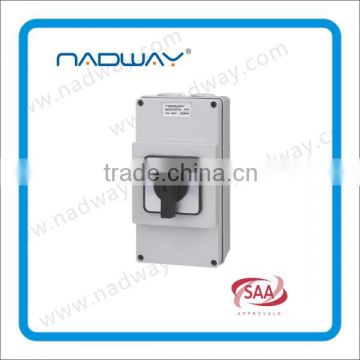 Gold supplier NADWAY product 50/60Hz Standard Grounding changeover and reversing switches IP66