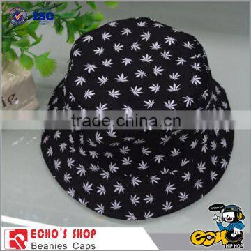 audit 100% cotton image of black bandana print bucket hat