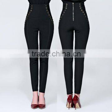 Women's Eyelet Fnitness Long Fashion Pants Clothes Apparel ODM OEM Type Factory Supplier From Guangzhou