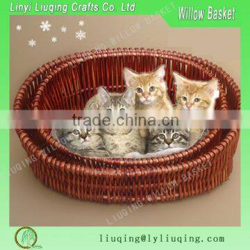 Wholesale wicker pet basket wicker basket for dogs wicker dog basket