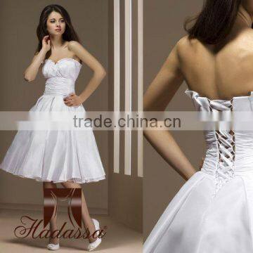 French designe Mini / Short Wedding Dress / Gown Drapery