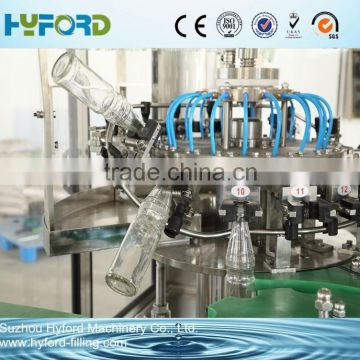 Lemon juice glass bottles filling sealing 3-in-1 uint machine