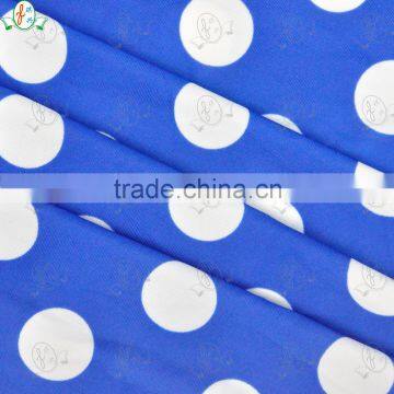 New Product Flannel Print Fabric 4 Way Stretch Flannel Fabric Dots Print Clothing Fabrics